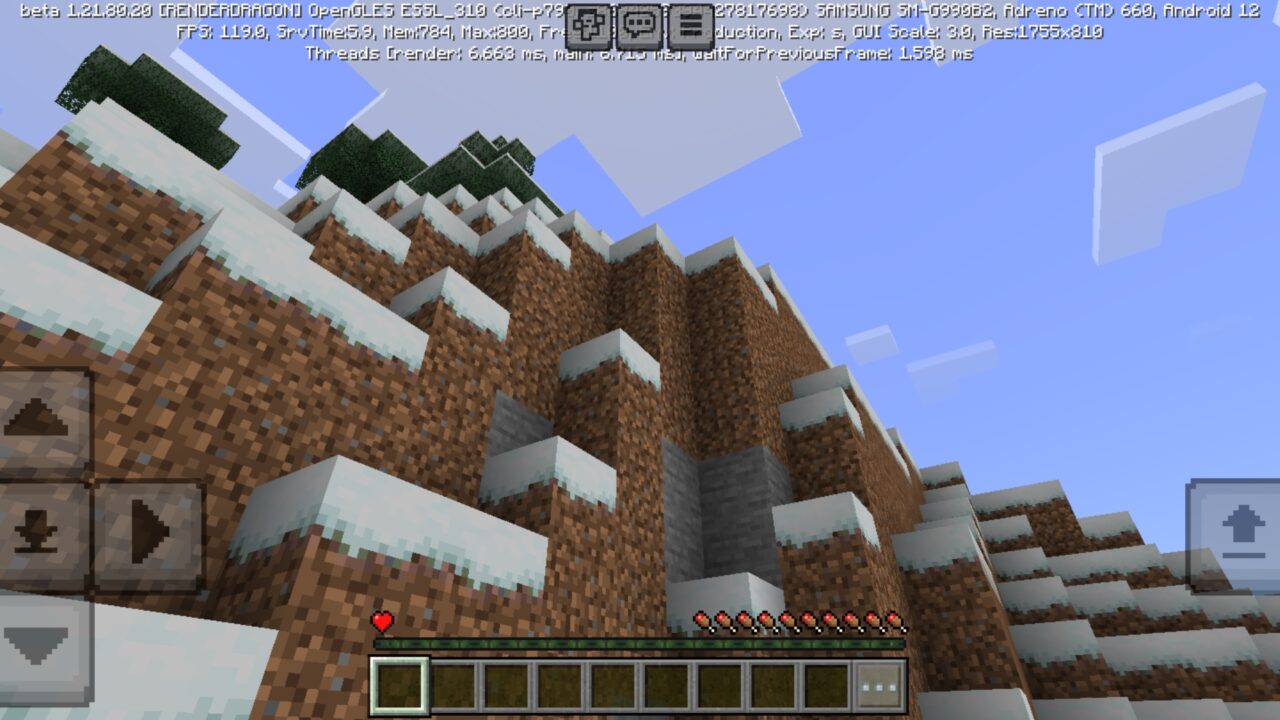 Effect from One HP Mod for Minecraft PE