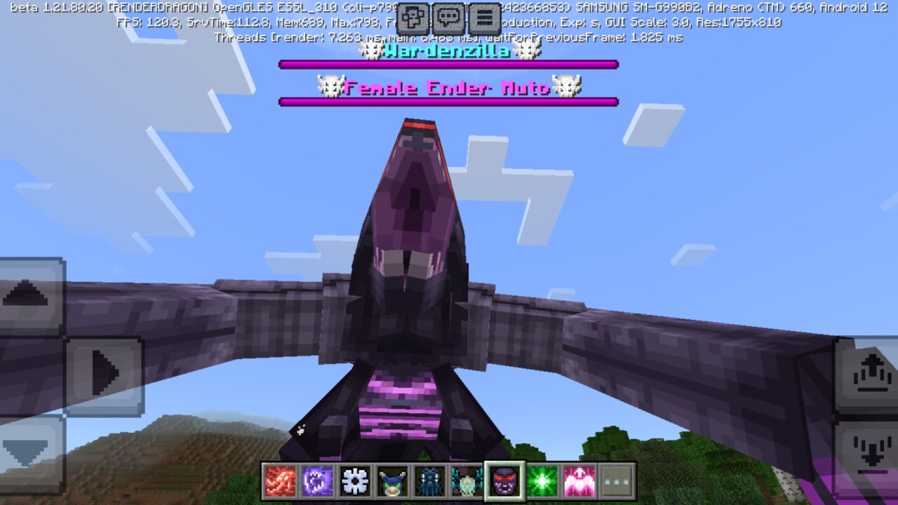 Enemy from Kaiju Craft Mod for Minecraft PE
