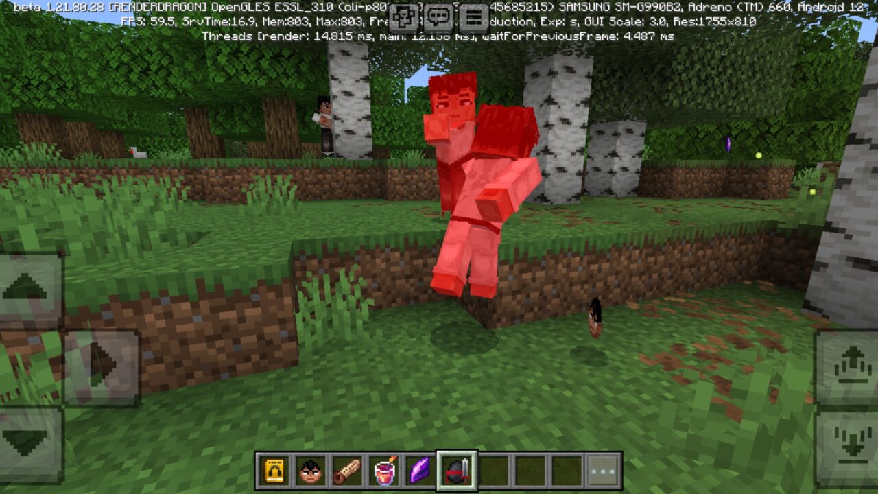 Fight from Bruce Leee Mod for Minecraft PE