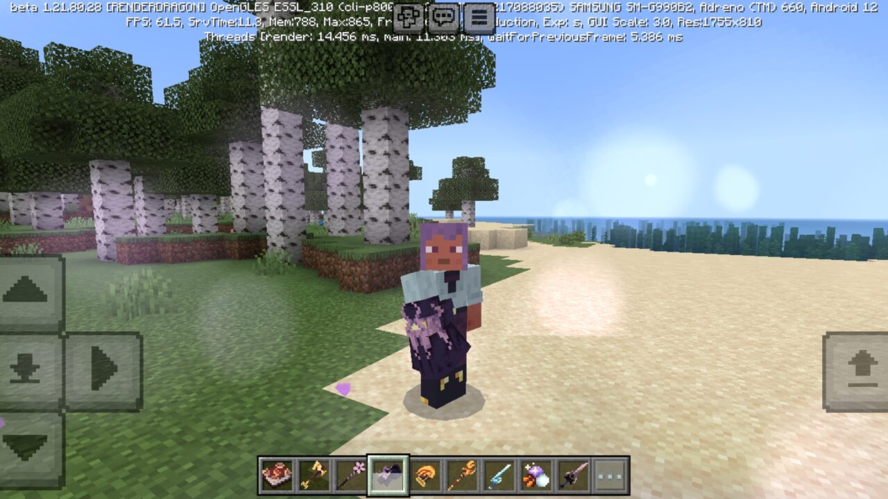 Gauntlet from Arcane Creatures Mod for Minecraft PE
