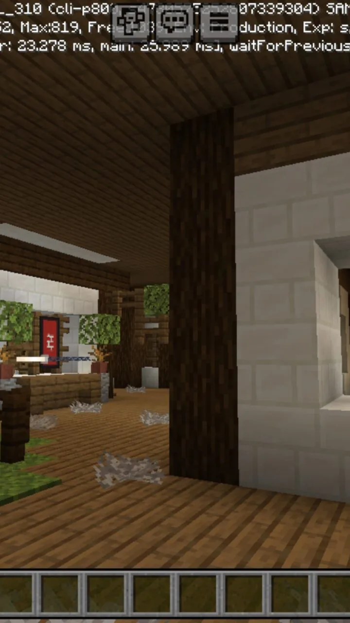 Inside from Japanese Town Map for Minecraft PE
