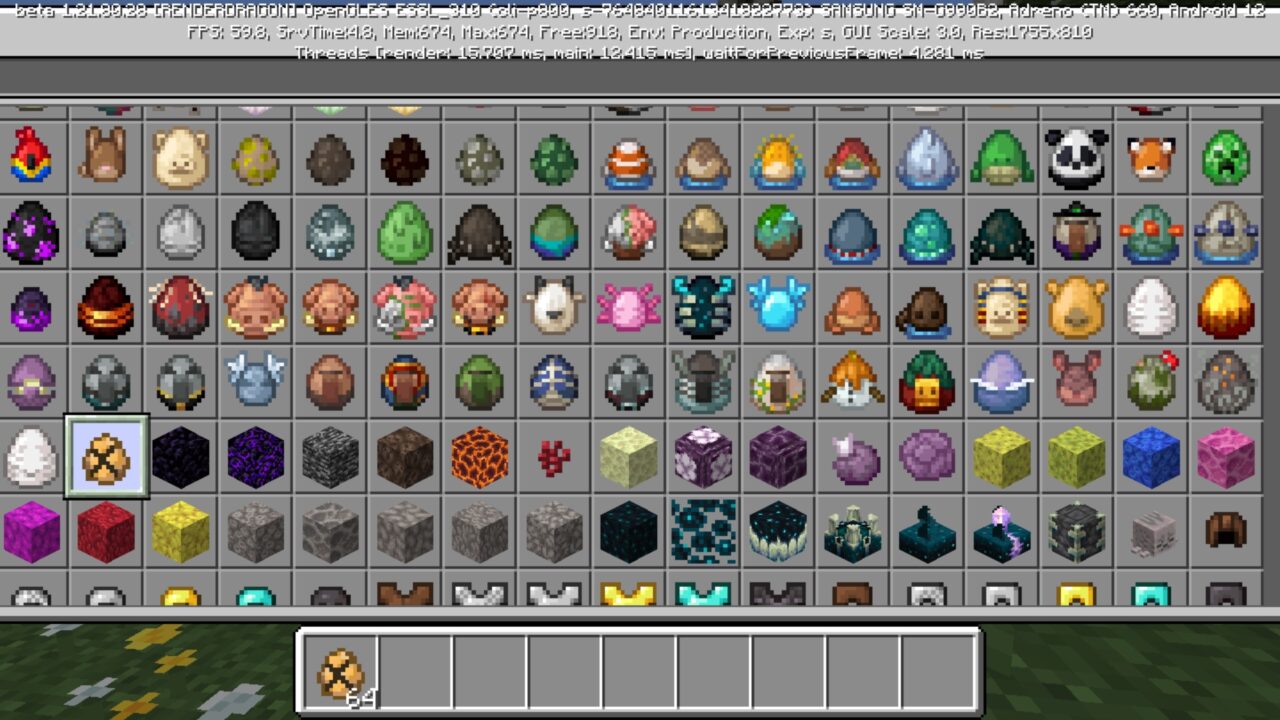 Inventory from Talking Ben Mod for Minecraft PE