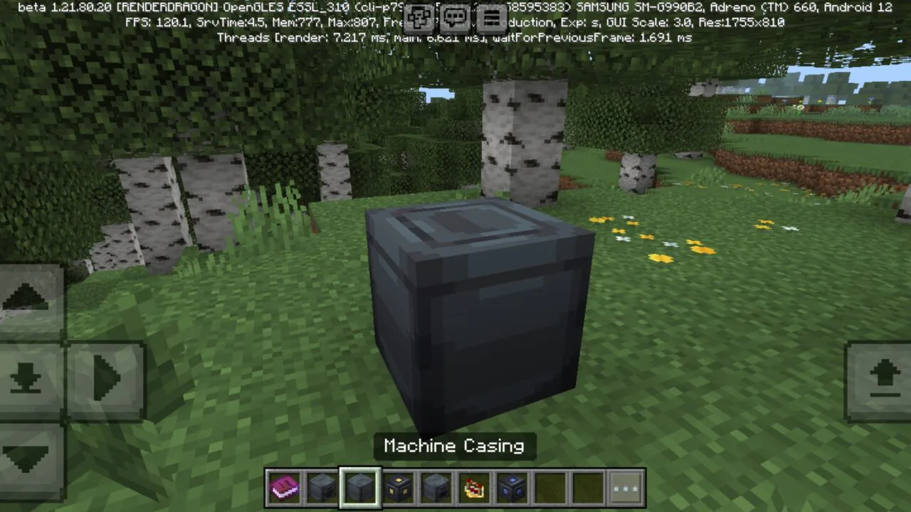 Machine from Energetics Mod for Minecraft PE