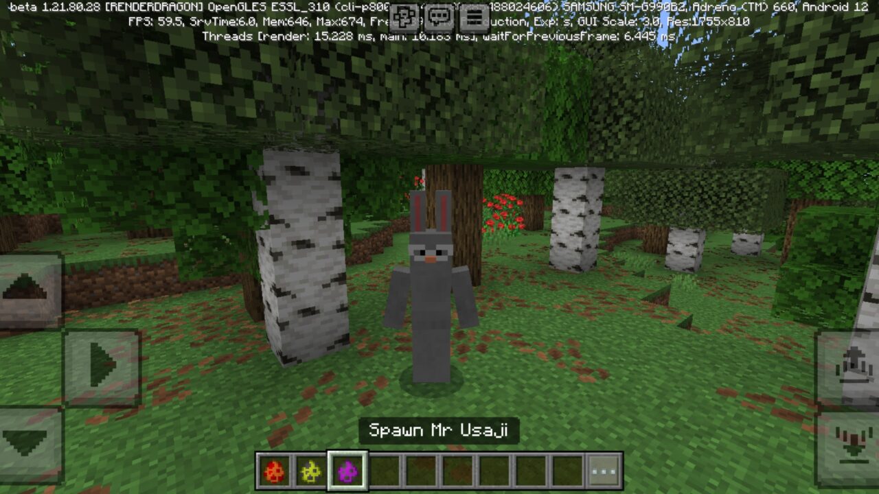 Mr Usaji from Domo Kun and Friends Mod for Minecraft PE