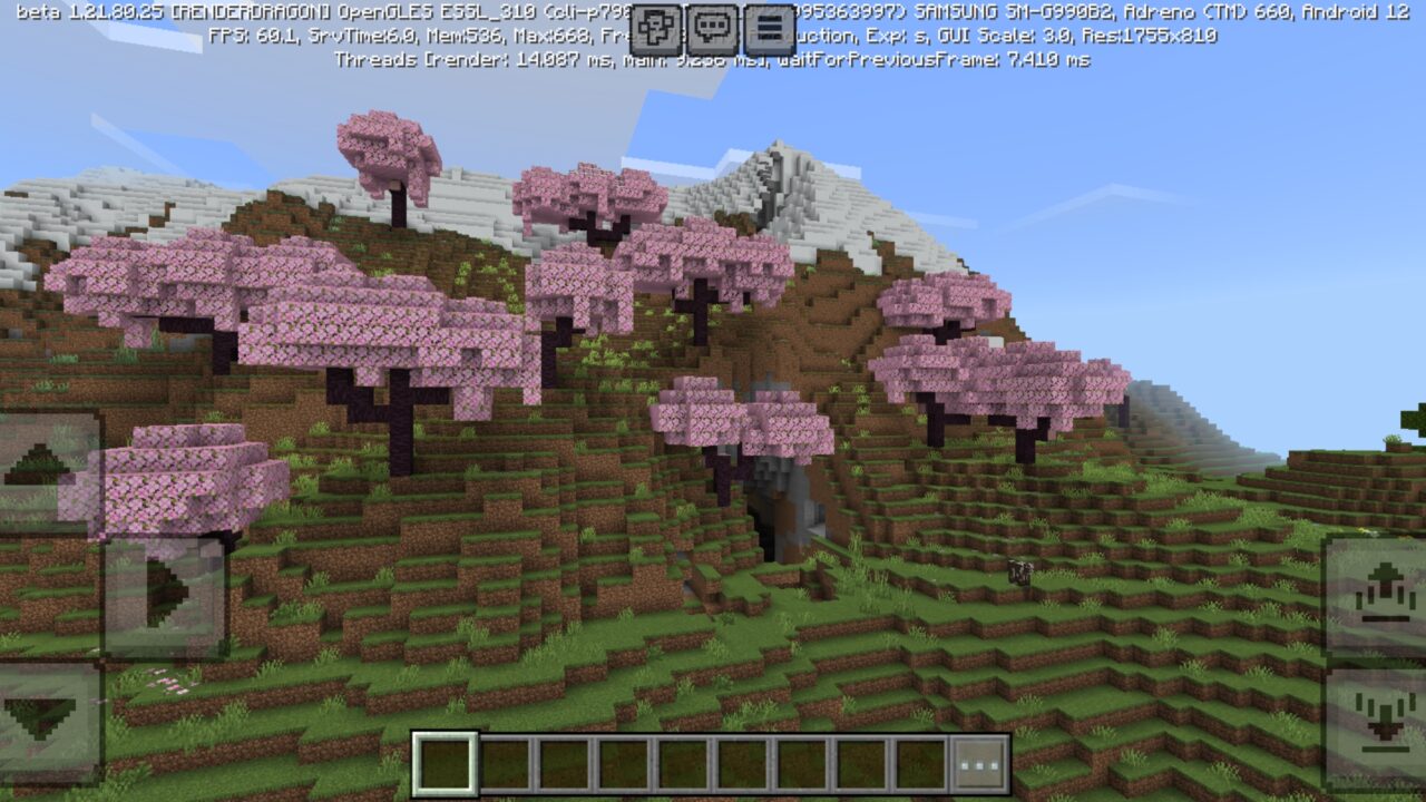 Nature from No Lava and Water Fog Texture Pack for Minecraft PE