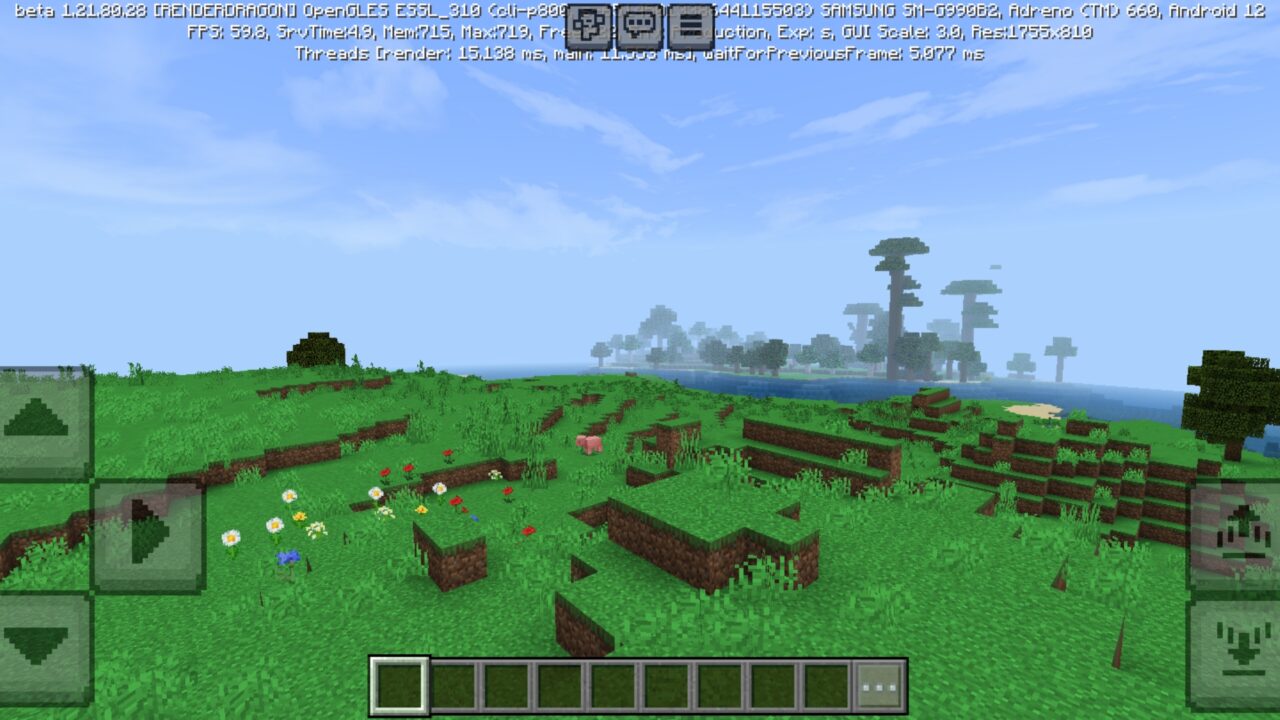 Nature from YummySheep Shader for Minecraft PE