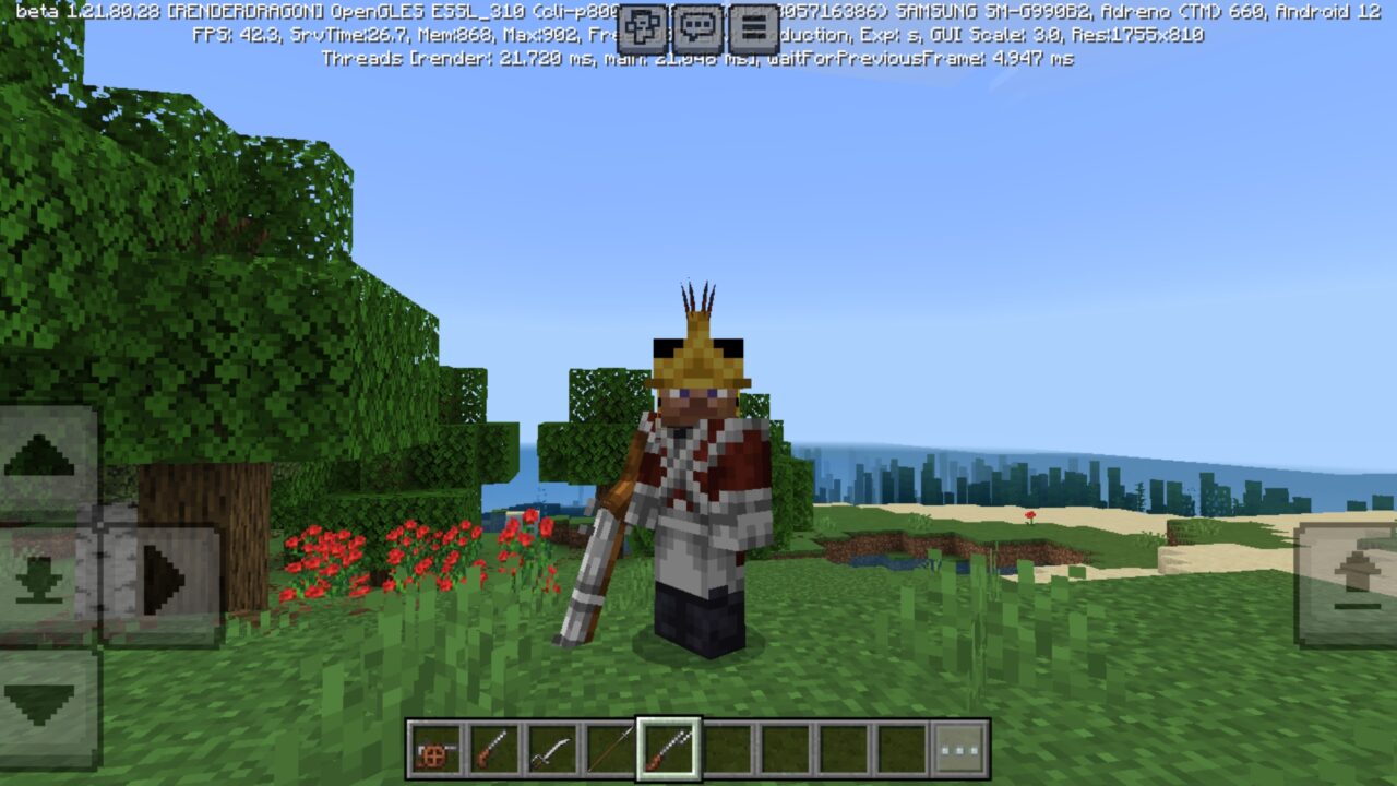 Options from Napoleon Mod for Minecraft PE