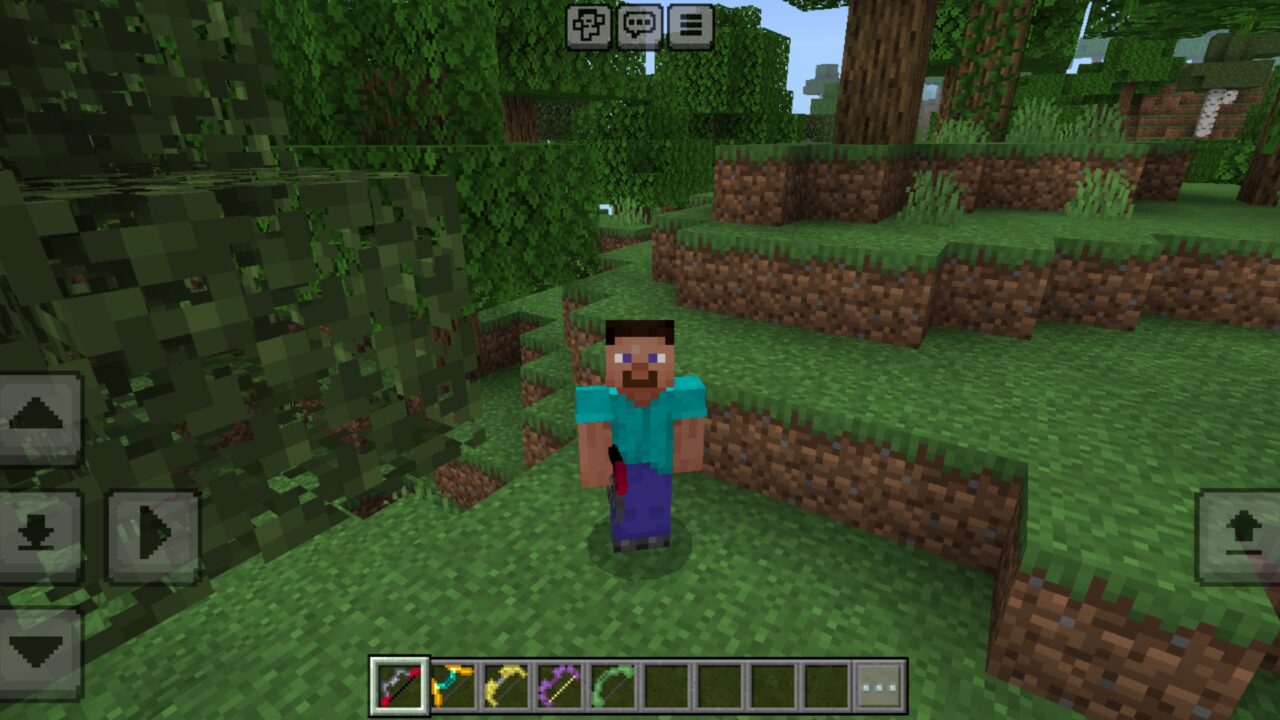 Options from New Bows Mod for Minecraft PE