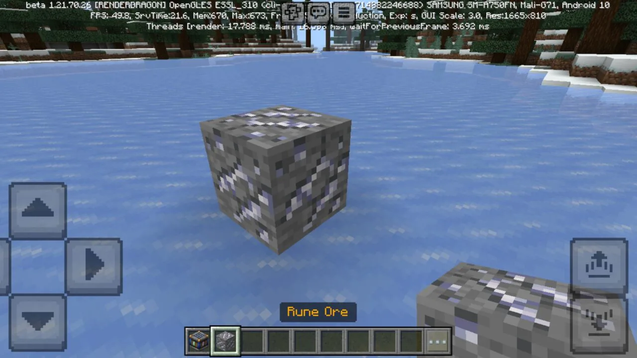 Ore from Skill Runes Mod for Minecraft PE