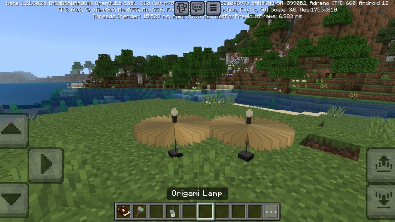 Origami from Light Furniture Mod for Minecraft PE