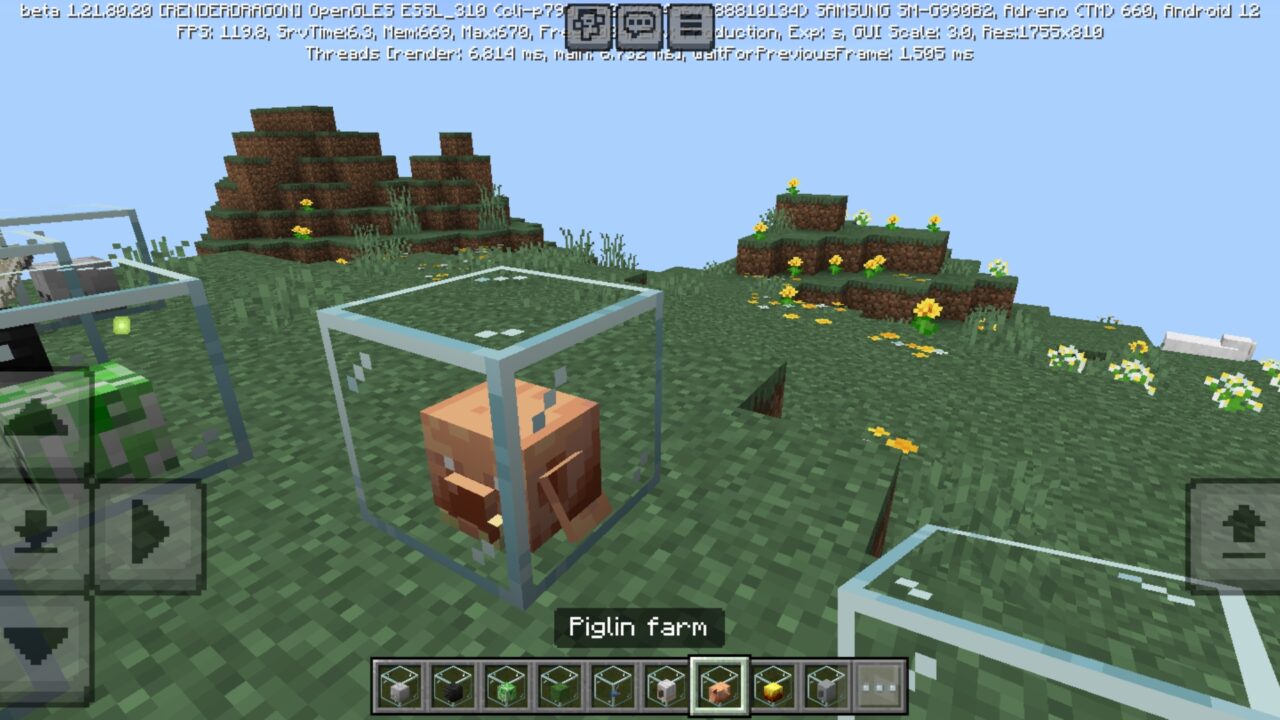 Piglin from Monster Farm Mod for Minecraft PE