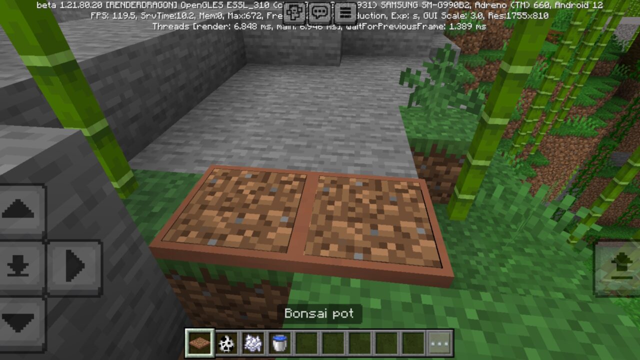 Pot from Bonsai Tree Mod for Minecraft PE