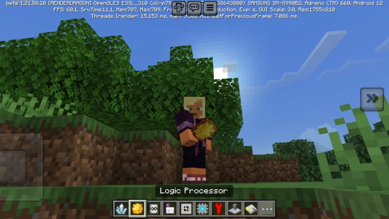 Processor from Integrated Storage Mod for Minecraft PE