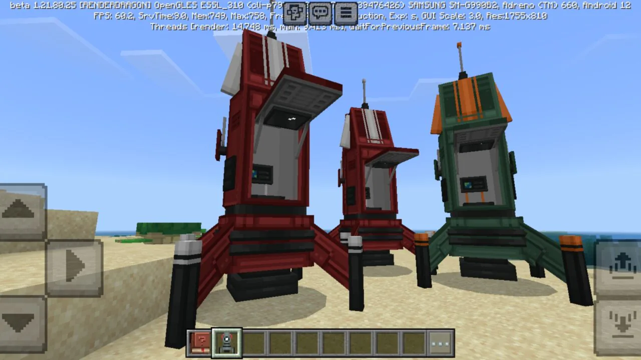 Rockets Mod for Minecraft PE