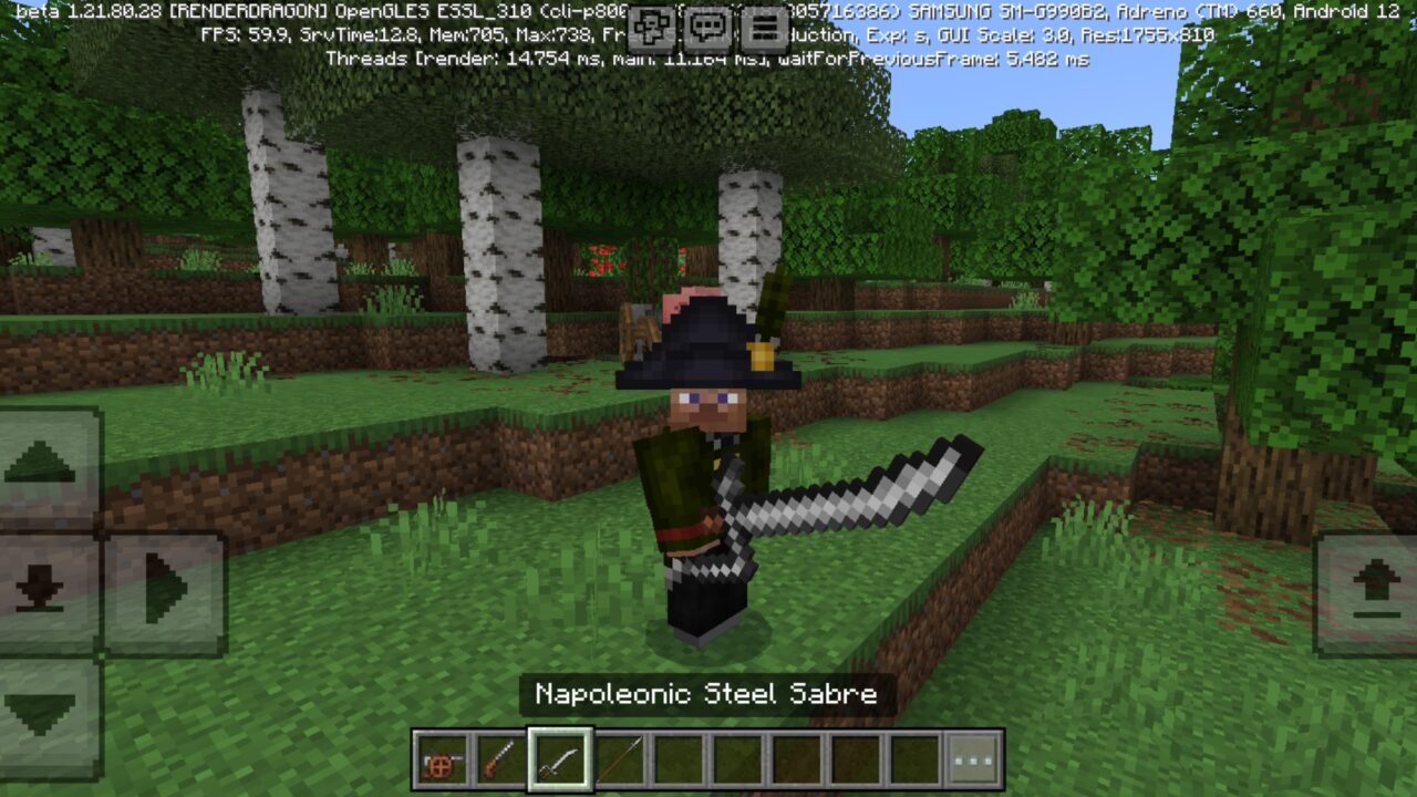 Sabre from Napoleon Mod for Minecraft PE