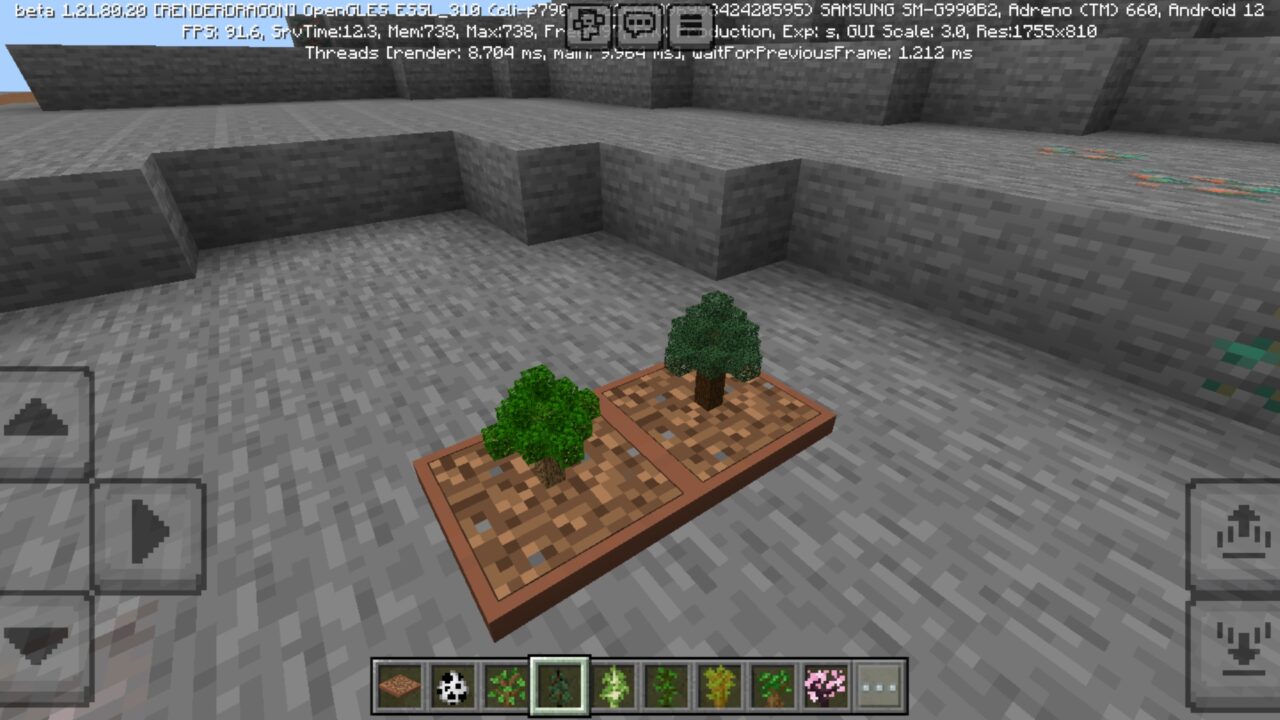Saplings from Bonsai Tree Mod for Minecraft PE