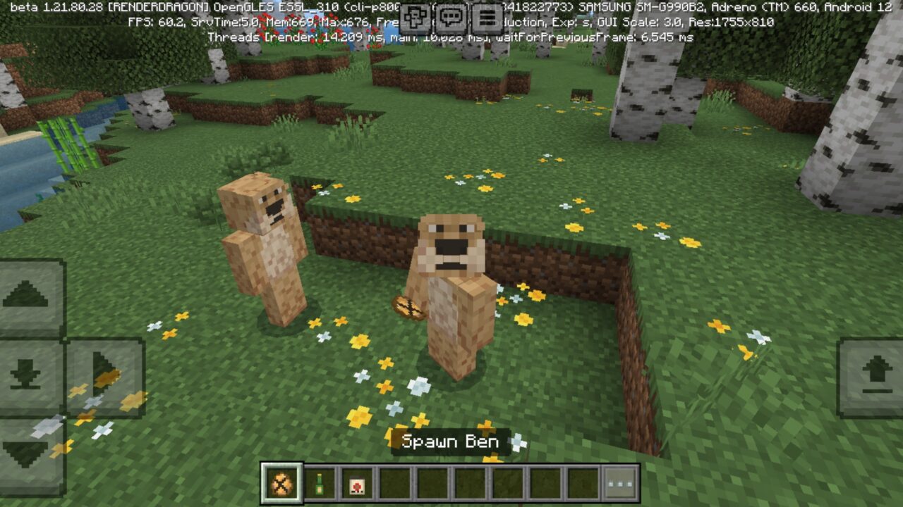 Spawn from Talking Ben Mod for Minecraft PE