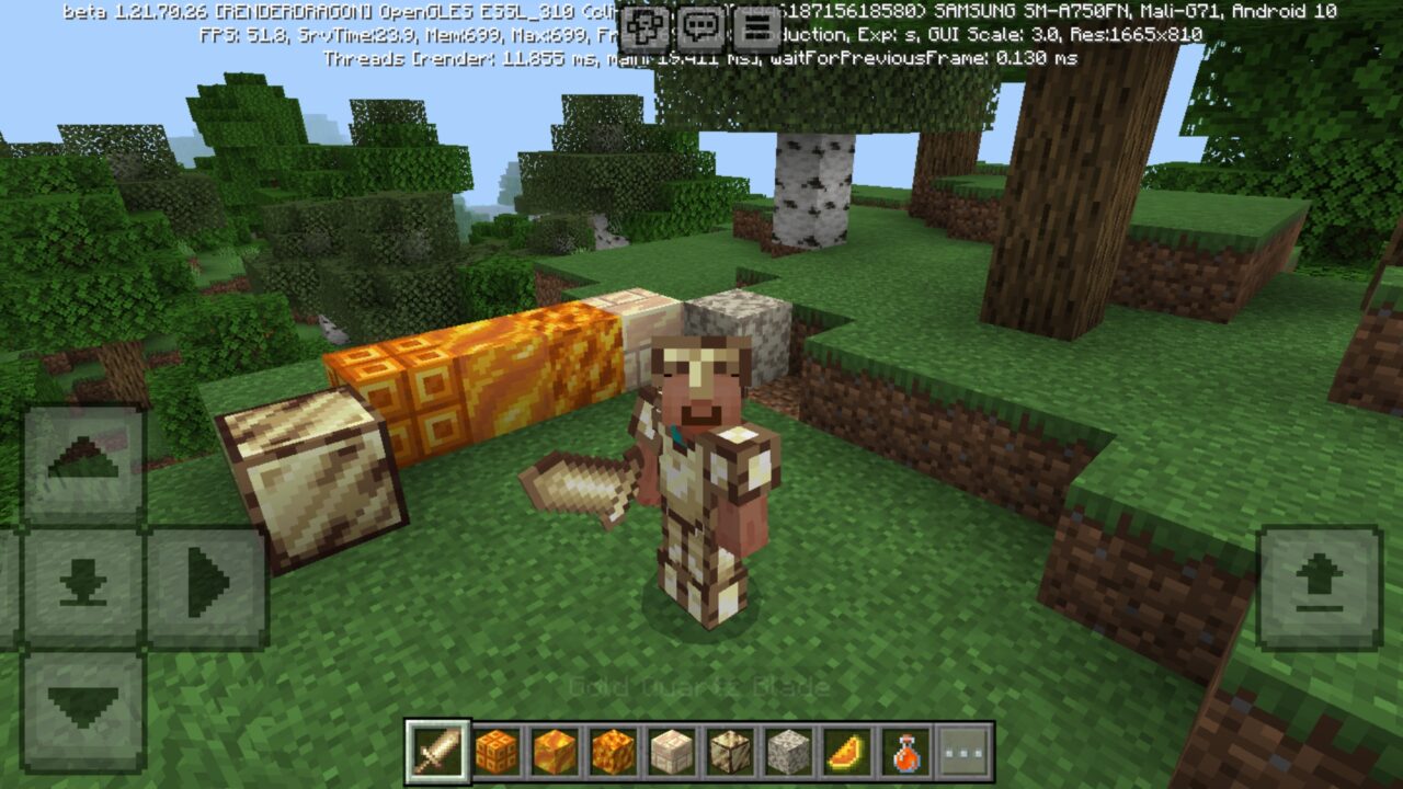 Sword from Buzzy Broader Mod for Minecraft PE