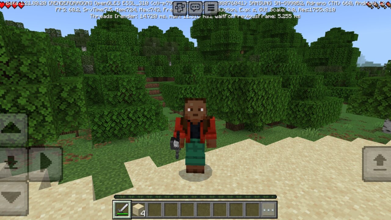 Sword from Skill Points Mod for Minecraft PE