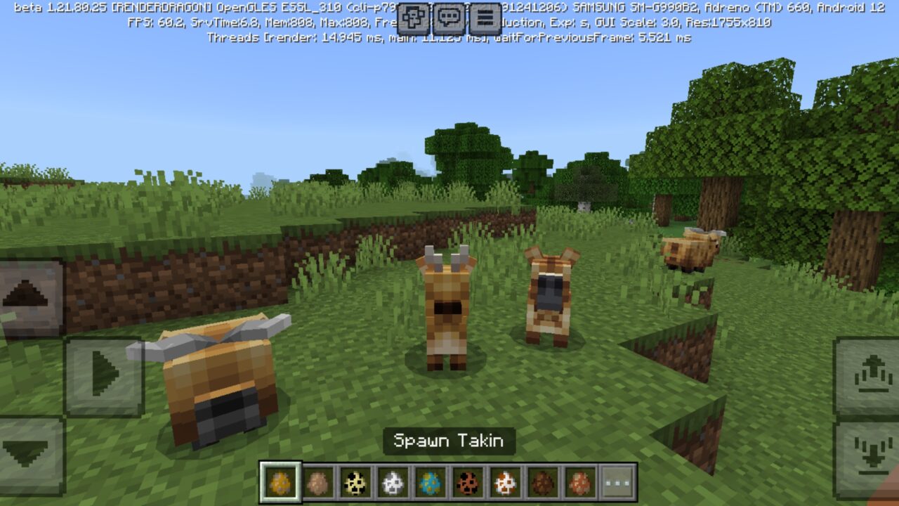 Takin from Baby Animals Mod for Minecraft PE