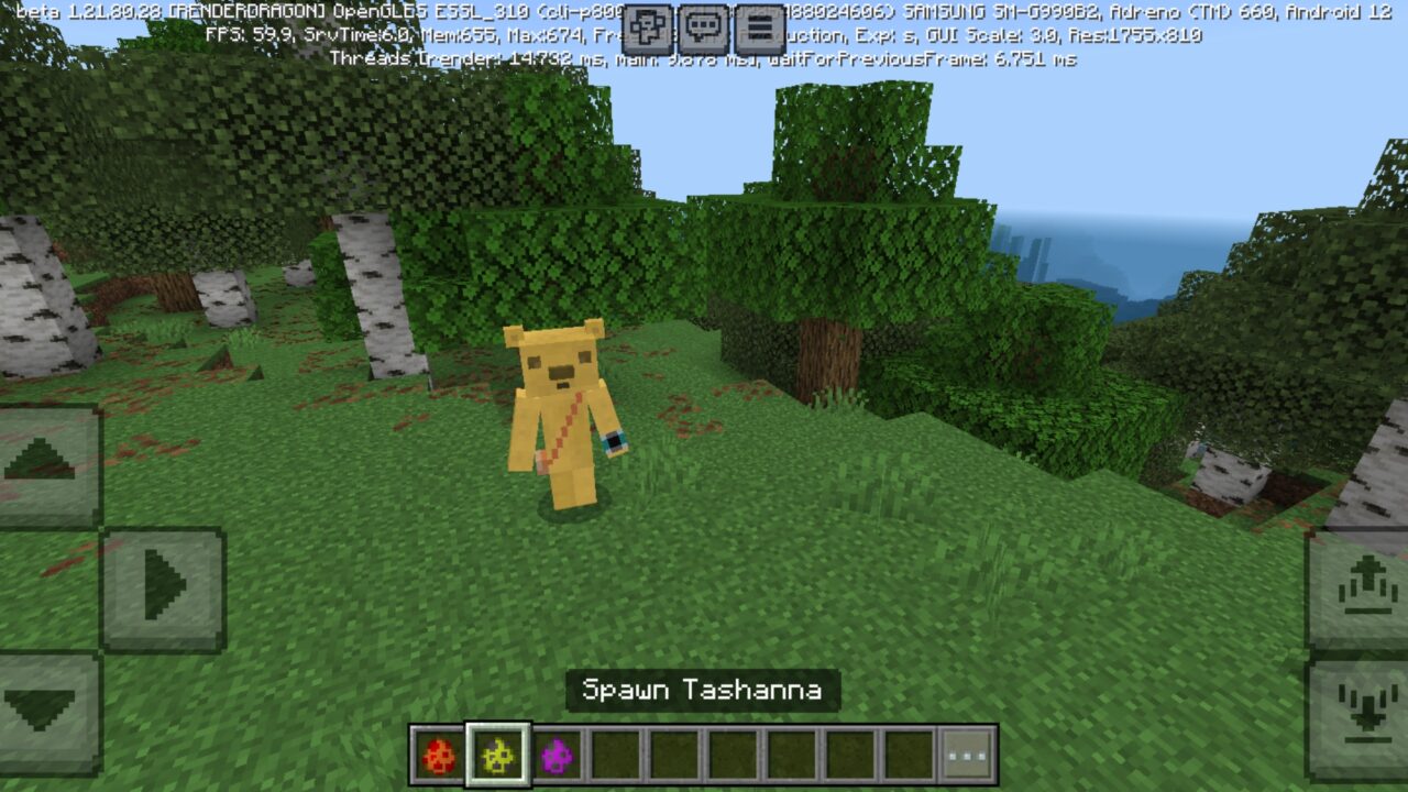 Tashanna from Domo Kun and Friends Mod for Minecraft PE