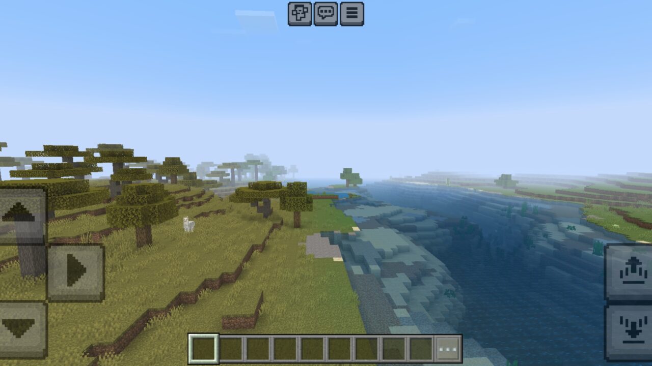 Top View from Console Aspects Mod for Minecraft PE