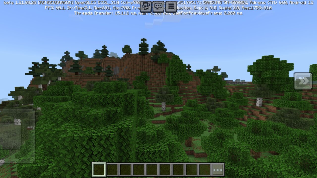 Top View from Farther Horizons Texture Pack for Minecraft PE