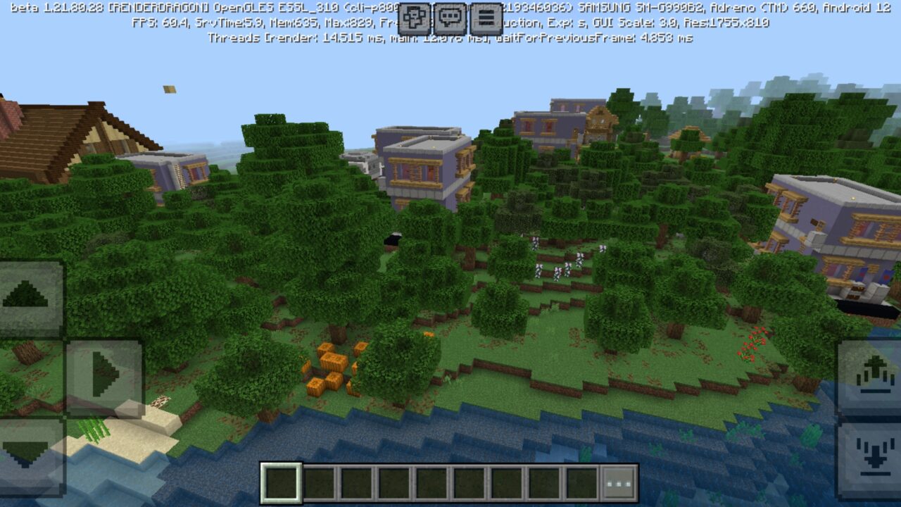 Top View from Schematics Mod for Minecraft PE