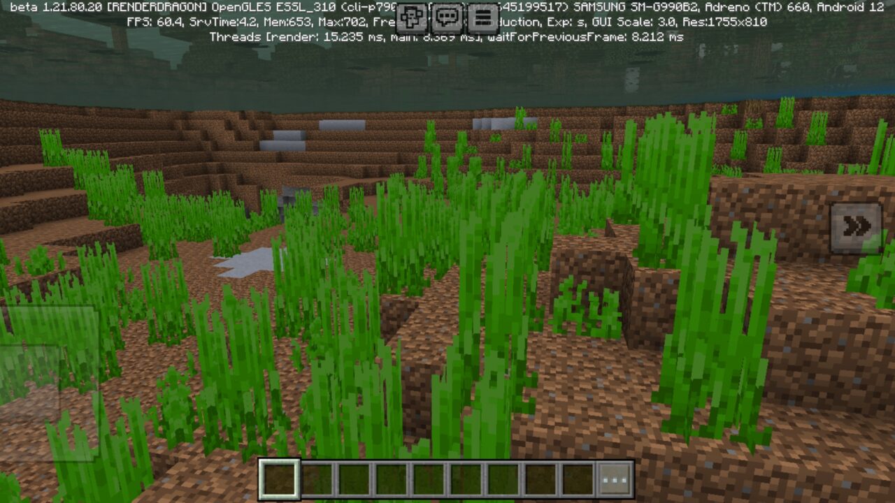 Underwater from Farther Horizons Texture Pack for Minecraft PE