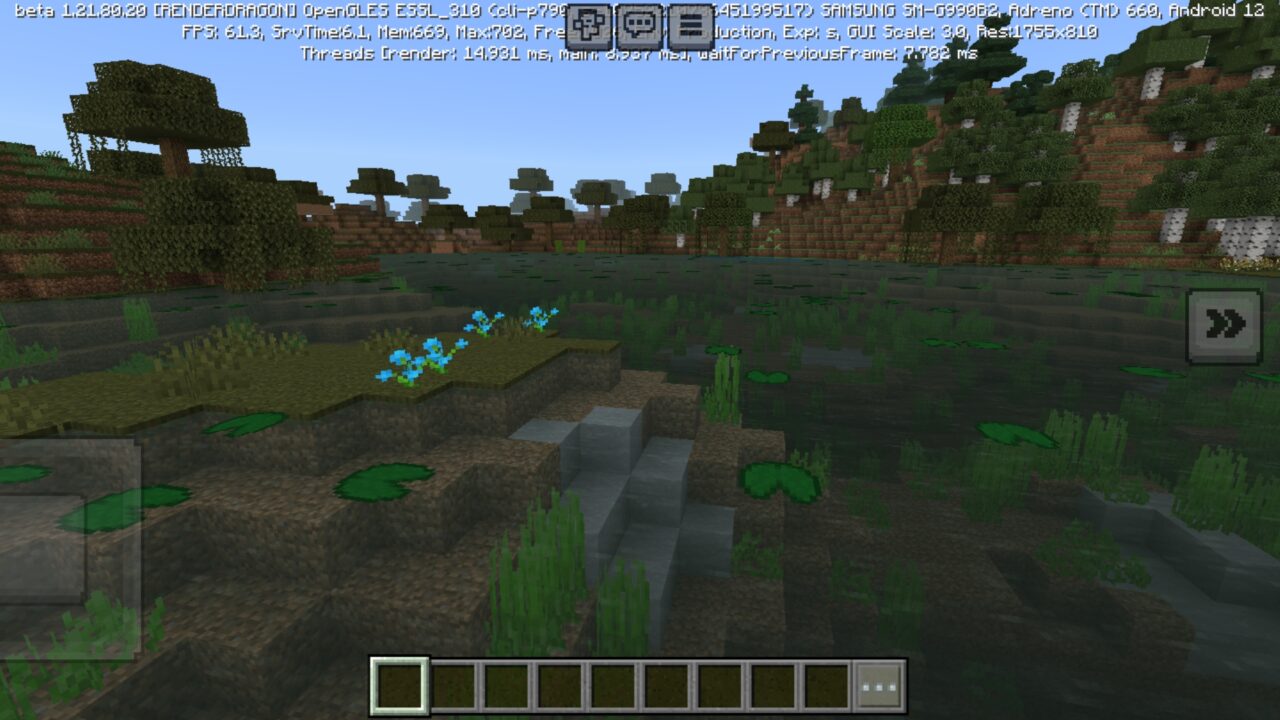 Water from Farther Horizons Texture Pack for Minecraft PE