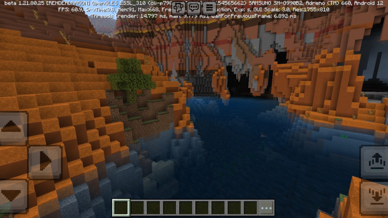 Water from No Lava and Water Fog Texture Pack for Minecraft PE