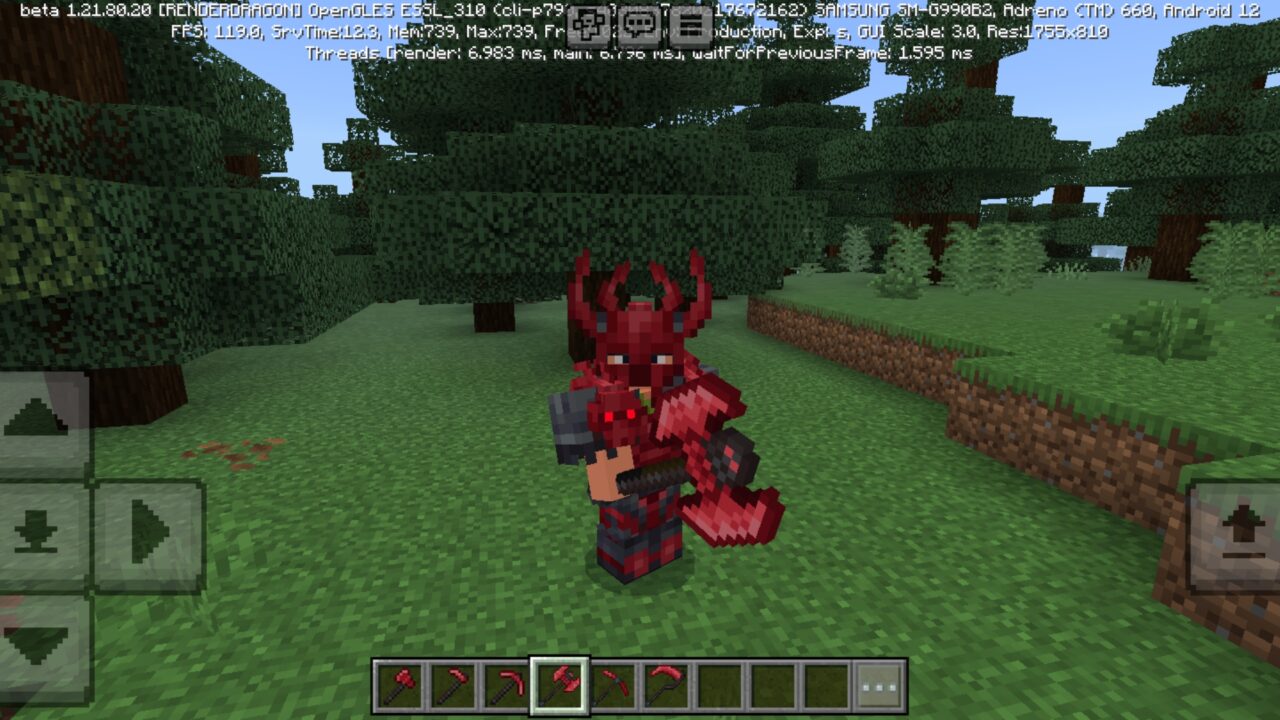 Weapon from Deathnerite Mod for Minecraft PE