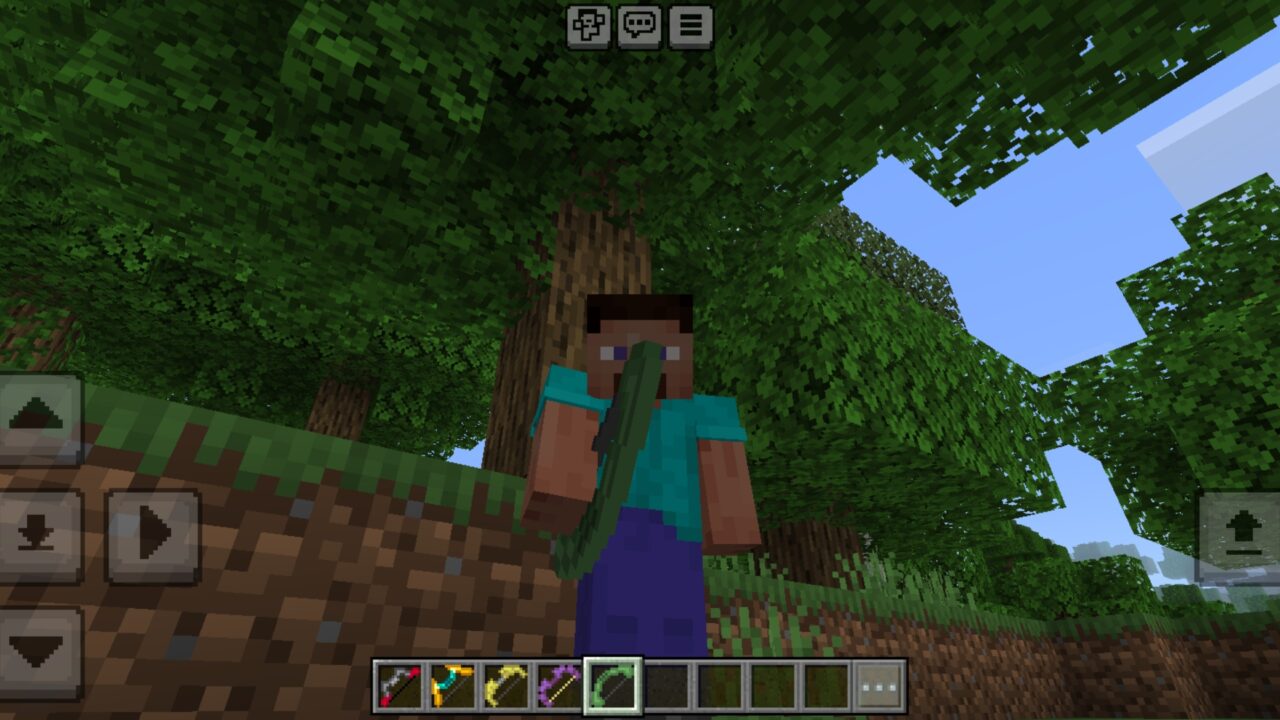 Weapon from New Bows Mod for Minecraft PE