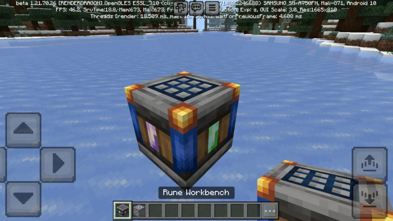 Workbench from Skill Runes Mod for Minecraft PE
