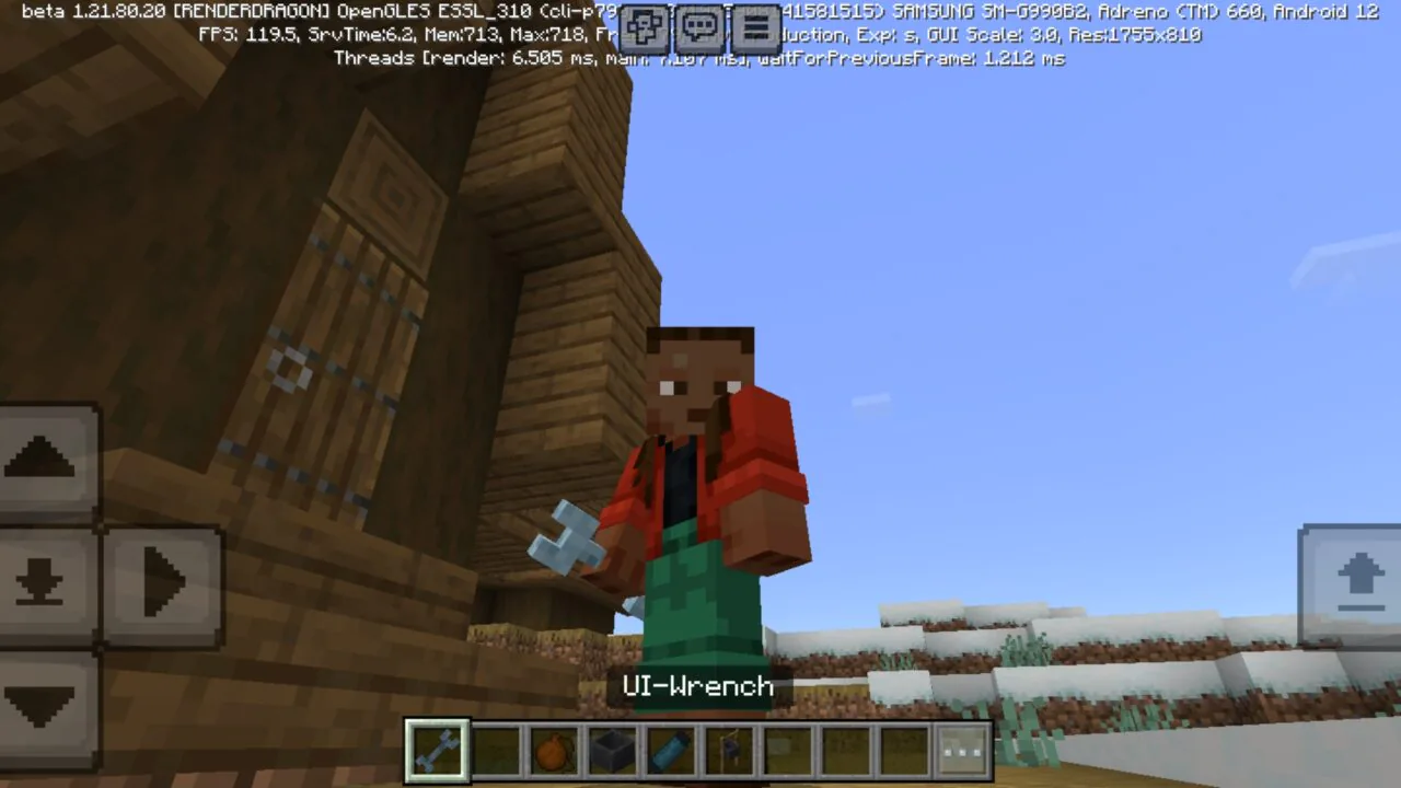 Wrench from Hydration Mod for Minecraft PE