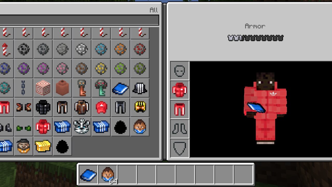 Armor from Adidas Adventures Mod for Minecraft PE