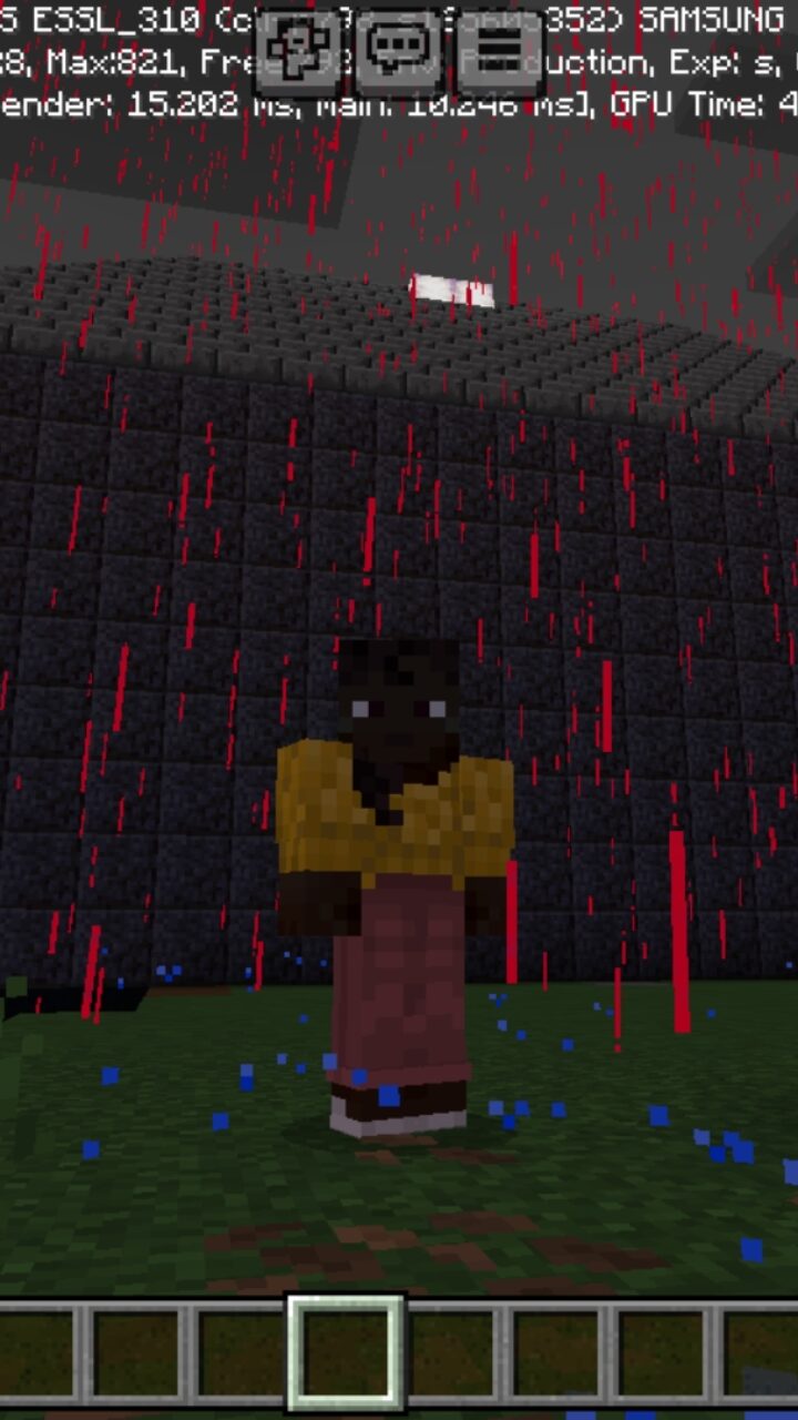 Blood Rain from Death Mansion Map for Minecraft PE