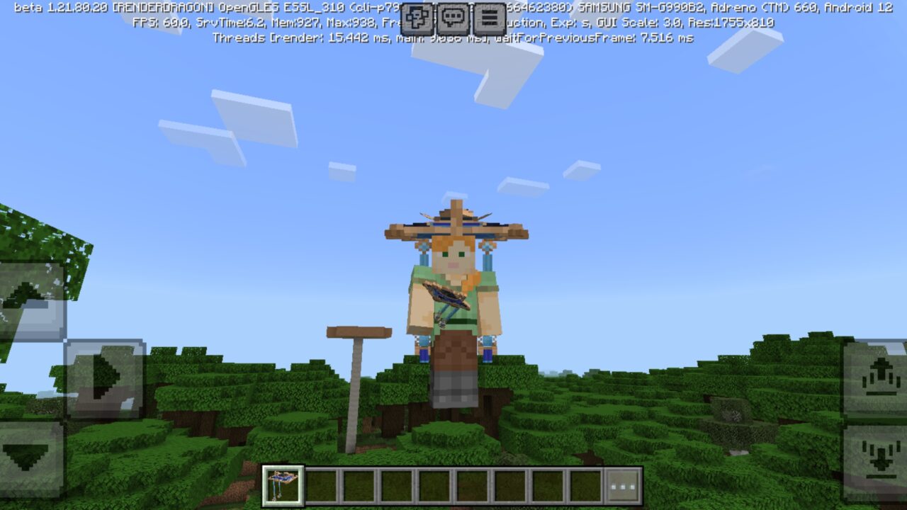 Blue from Scaramouche Hat Mod for Minecraft PE