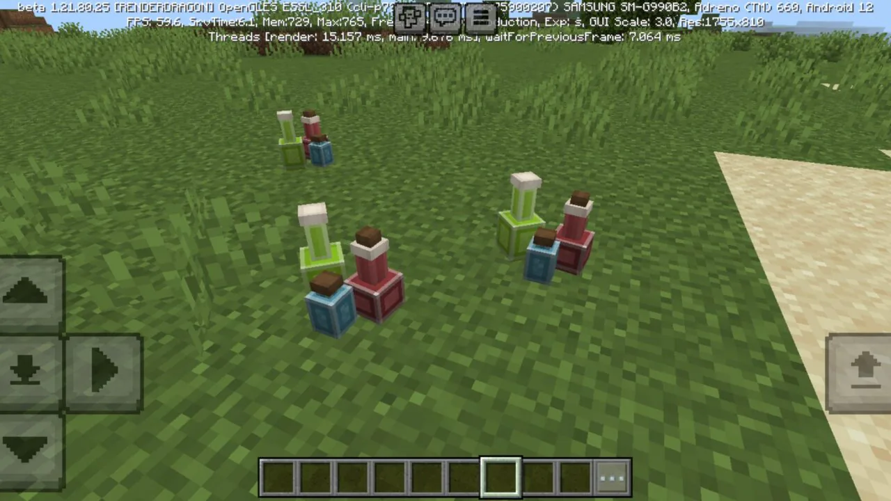 Bottles from Faye Pixies Mod for Minecraft PE