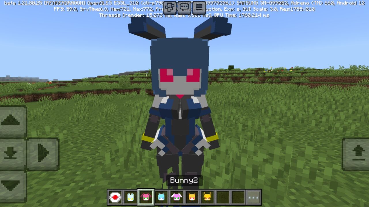 Bunny from Lovely Robots Mod for Minecraft PE