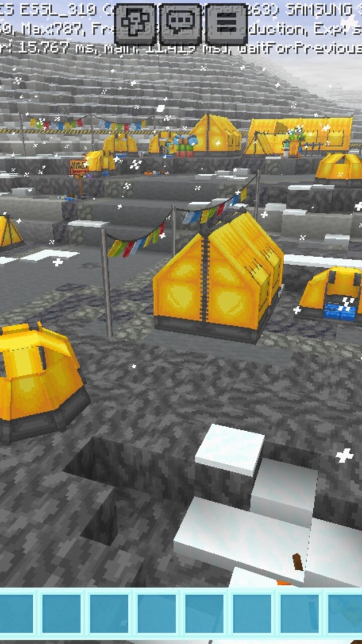 Camp from Everest Map for Minecraft PE