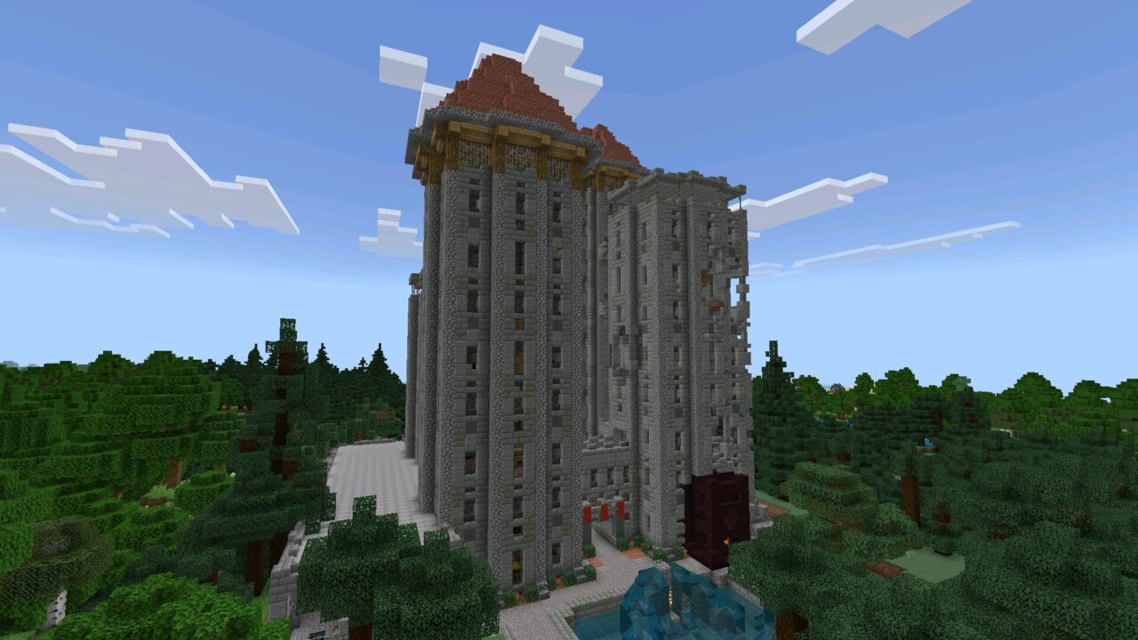 Castle from Recurrent Complex Mod for Minecraft PE