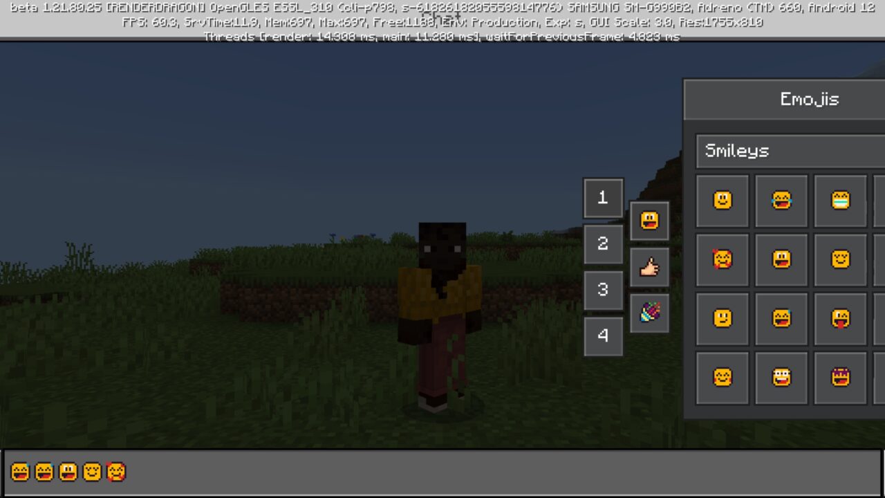 Chat from Emojis Texture Pack for Minecraft PE