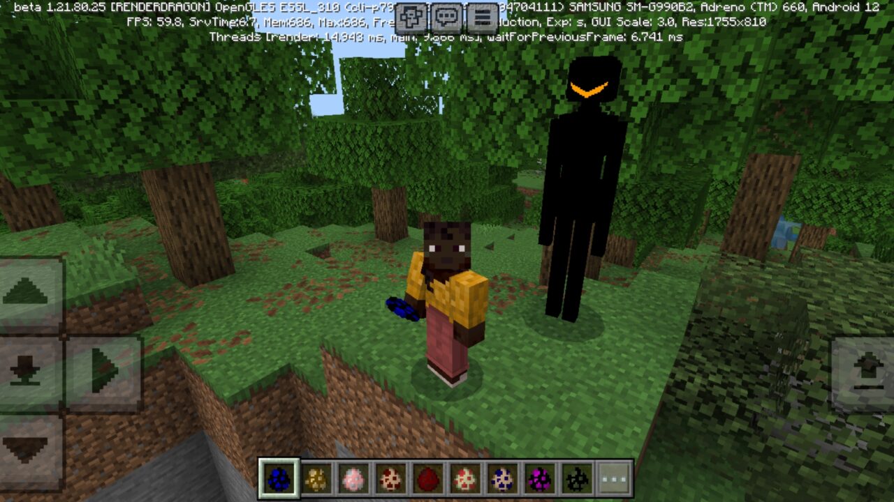 Creepy from Backrooms Mobs Mod for Minecraft PE