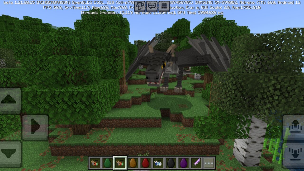Danger from Frost and Flames Mod for Minecraft PE
