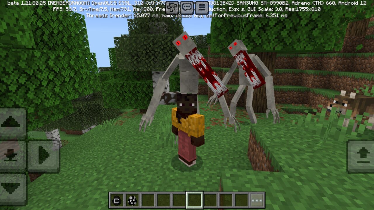 Danger from The Man in White Mod for Minecraft PE