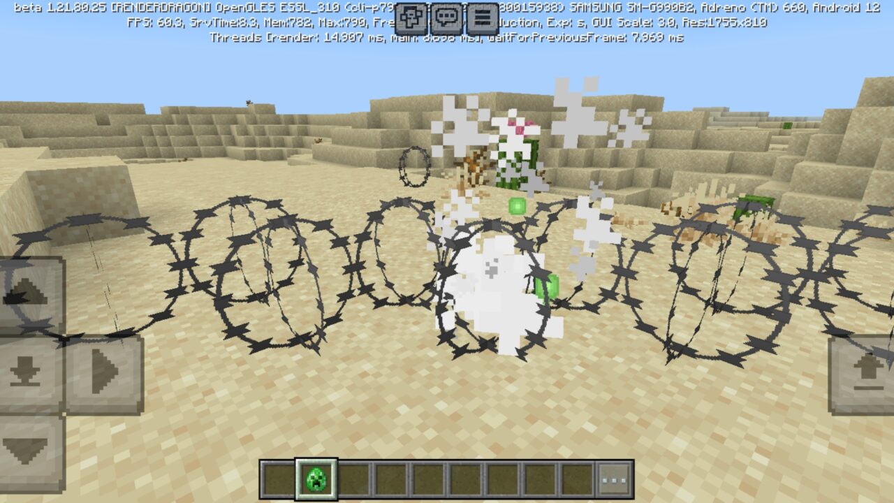 Death from Razor Wire Mod for Minecraft PE