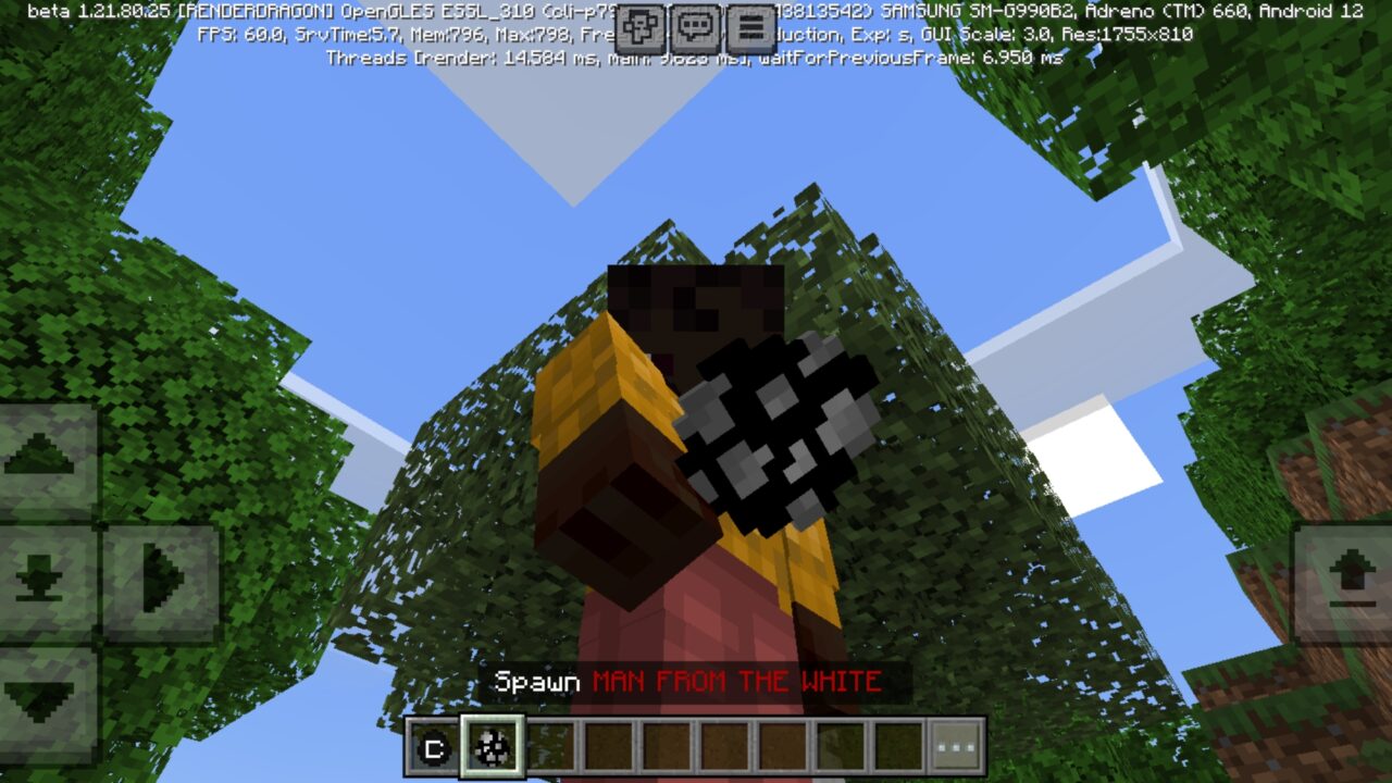 Egg from The Man in White Mod for Minecraft PE