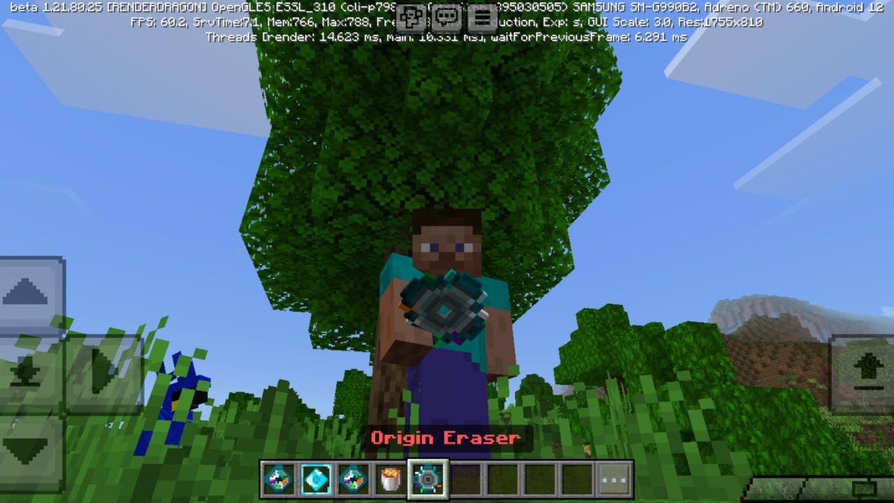 Eraser from Z-Origins Mod for Minecraft PE