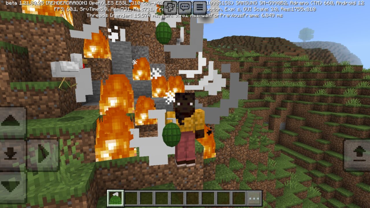 Explosive from Throwable Grenades Mod for Minecraft PE